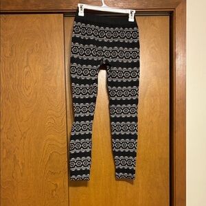 Pink Republic Black and White Kids Leggings